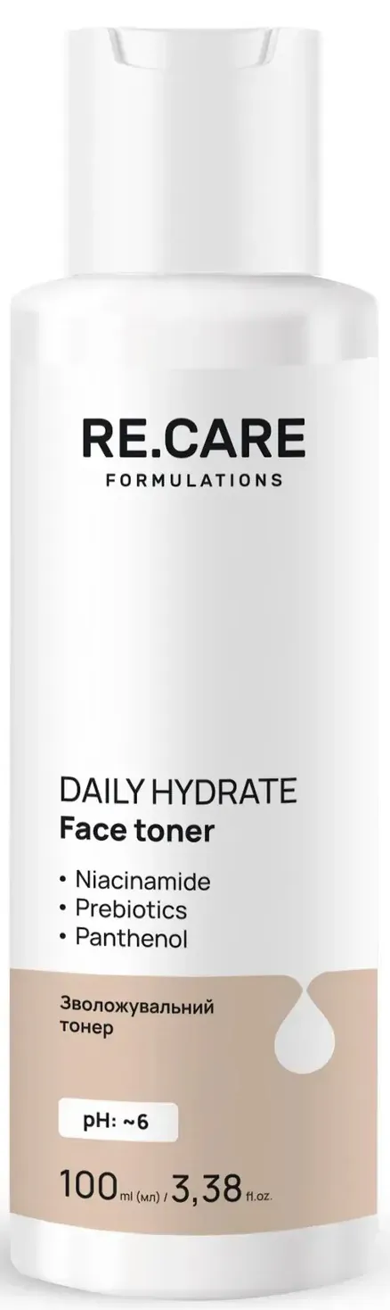 Тонер для обличчя Re.Care Daily Hydrate Face Toner зволожуючий, 100 мл