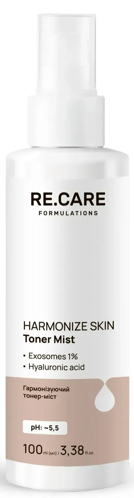 Тонер-міст для обличчя Re.Care Harmonize Skin Toner Mist гармонізуючий, 100 мл