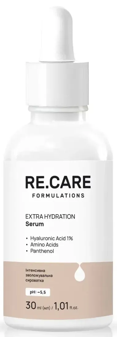 Сироватка для обличчя Re.Care Extra Hydration Serum інтенсивно зволожуюча, 30 мл