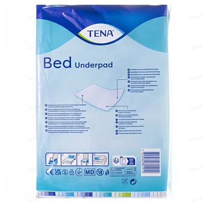 Пелюшки Tena Bed Underpad Plus одноразові поглинаючі 60 x 60 см, 5 шт