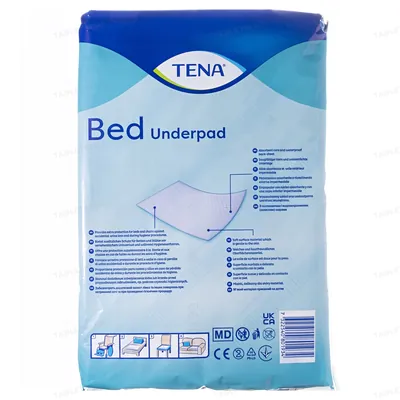 Пелюшки Tena Bed Underpad Plus одноразові поглинаючі 60 x 90 см, 5 шт