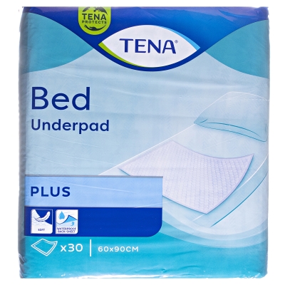 Пеленки Tena Bed Plus одноразовые впитывающие 60 x 90 см, 30 шт