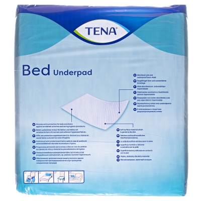 Пеленки Tena Bed Plus одноразовые впитывающие 60 x 90 см, 30 шт