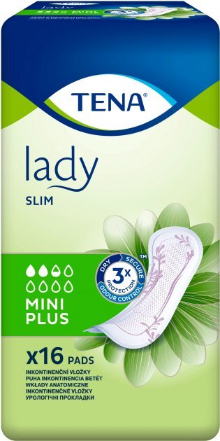 Прокладки урологические Tena Lady Slim Mini Plus, 16 штук