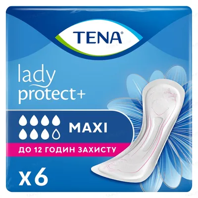 Прокладки урологічні Tena Lady Protect+ Maxi, 6 штук
