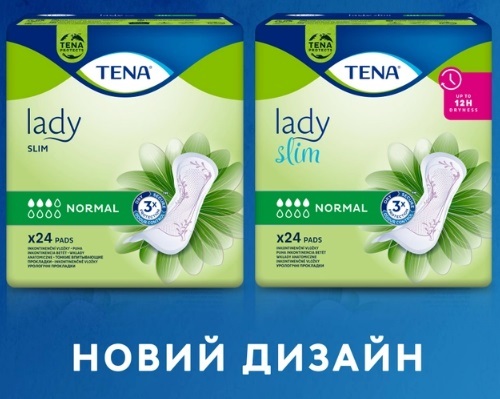 Прокладки урологические Tena Lady Slim Normal, 24 штуки