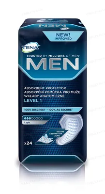 Прокладки урологічні  для чоловіків Tena Men Light Level 1, 24 штуки