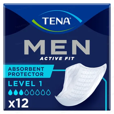 Прокладки урологічні для чоловіків Tena Men Active Fit Level 1, 12 штук