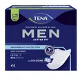 Прокладки урологічні для чоловіків Tena Men Active Fit Level 1, 12 штук