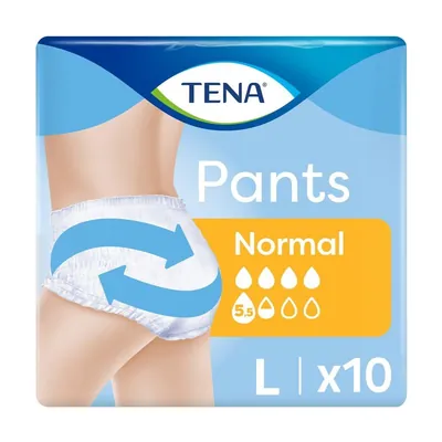 Підгузки-трусики для дорослих Tena Pants Normal, розмір L (Large), 10 штук