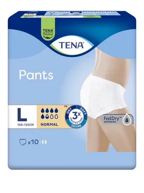 Підгузки-трусики для дорослих Tena Pants Normal, розмір L (Large), 10 штук