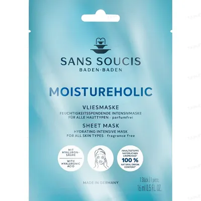 Маска тканинна Sans Soucis Moistureholic зволожувальна, 16 мл