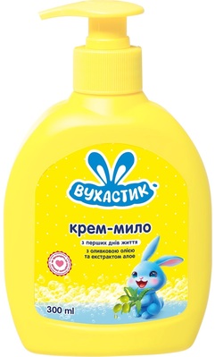 Крем-мыло Ушастик жидкое с оливковым маслом и экстрактом алоэ, 300 мл