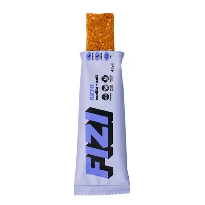 Батончик низьковуглеводний Fizi Keto ваніль та сіль, 10 штук по 45 г