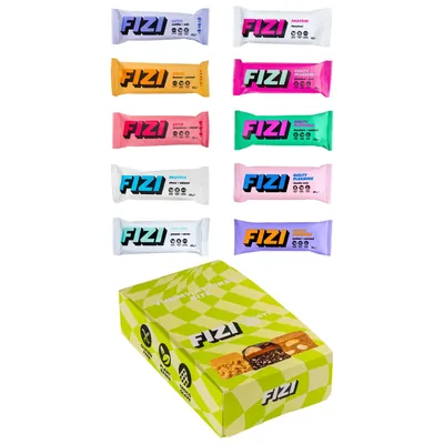 Батончик Fizi Variety box набір різних смаків з різних лінійок, 10 штук