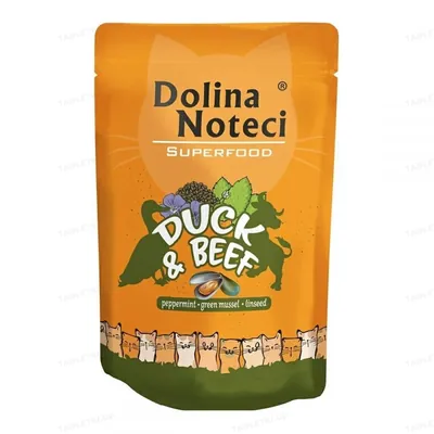 Консерва для кішок Dolina Noteci Premium Superfood 304760 качка та яловичина, пауч 85 г