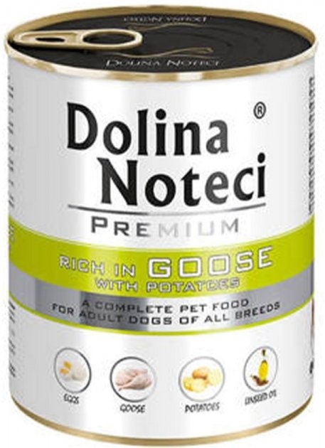 Консерва для собак Dolina Noteci Premium Гусь с картошкой, 800 г