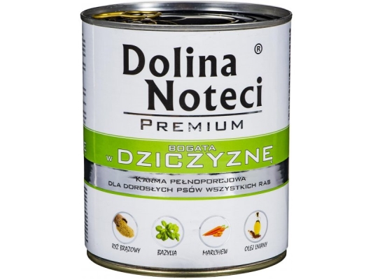 Консерва для собак Dolina Noteci Premium Дичина, 800 г