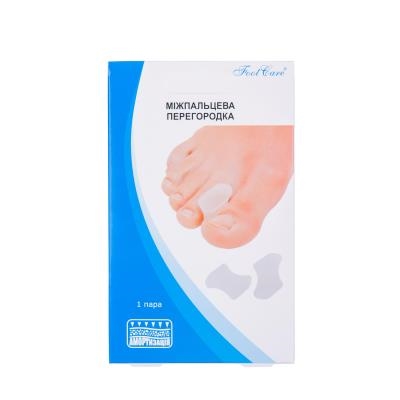 Перегородка міжпальцева Foot Care SA-9013 силіконова, розмір M (35 - 28), 1 пара