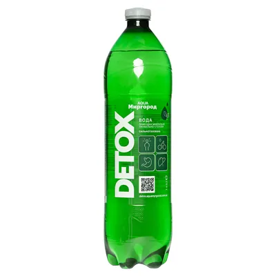Вода мінеральна Detox (Детокс) Аква Миргород природна лікувально-столова сильногазована, 1 л