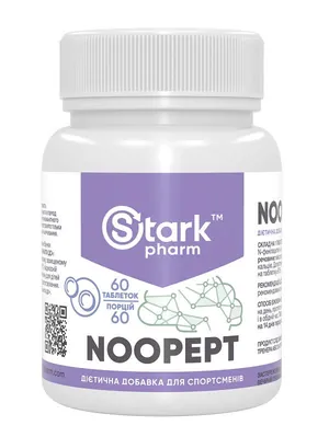Ноопепт Stark Pharm Noopept 20 мг, 60 таблеток