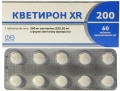 Кветирон XR 200 таблетки прол./д. по 200 мг №60 (10х6)
