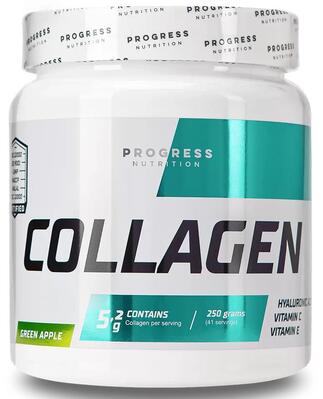 Коллаген Progress Nutrition Collagen зеленое яблоко, 250 г