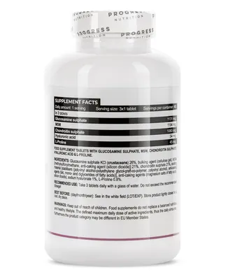 Глюкозамін, хондроїтин та МСМ Progress Nutrition Glucosamine Chondroitin MSM Complex, 120 таблеток