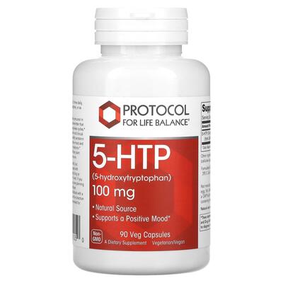 5-HTP (5-Гидрокситриптофан) Protocol for Life Balance 5-HTP 100 мг, 90 растительных капсул
