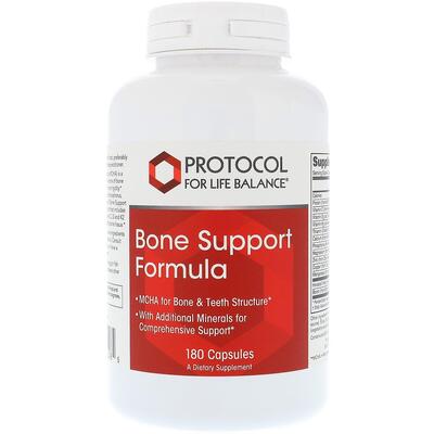 Формула поддержки костей Protocol for Life Balance Bone Support Formula, 180 капсул