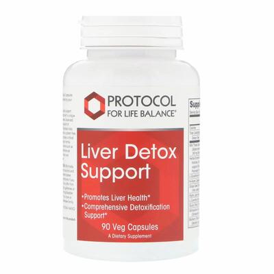 Формула детоксикации печени Protocol for Life Balance Liver Detox Support, 90 вегетарианских капсул