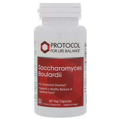 Сахаромицеты буларди Protocol for Life Balance Saccharomyces Boulardii, 60 вегетарианских капсул