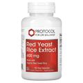 Красный дрожжевой рис Protocol for Life Balance Red Yeast Rice Extract 600 мг, 90 веганских капсул