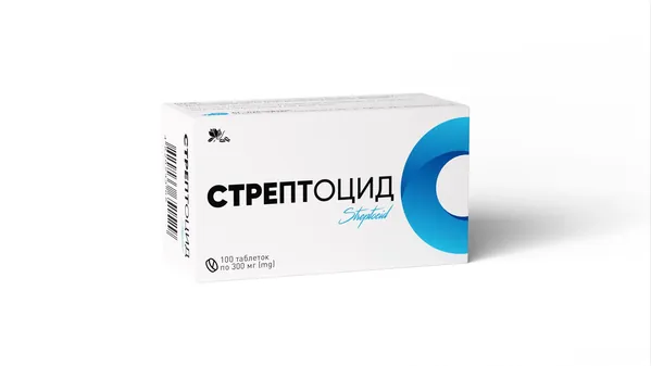 Стрептоцид таблетки по 300 мг №100 (10х10)