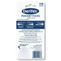Зубочистки DenTek кишенькові, 110 штук