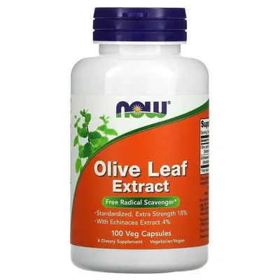 Оливи листя екстракт NOW Olive Leaf Extract вег. капсули №100