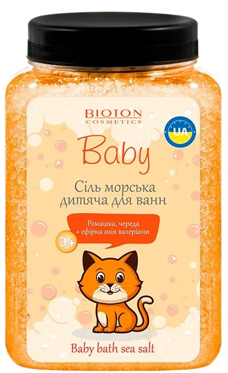 Сіль морська для ванн Bioton Cosmetics Baby Рижик дитяча, 750 г