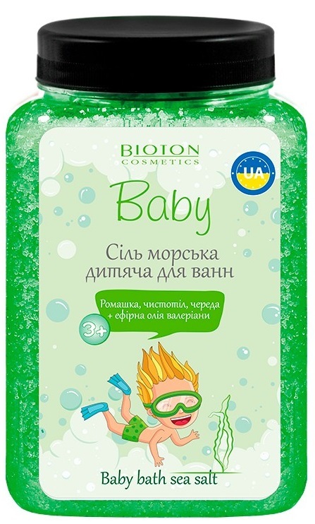 Соль морская для ванн Bioton Cosmetics Baby Биотошка детская, 750 г