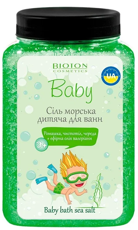 Сіль морська для ванн Bioton Cosmetics Baby Біотошка дитяча, 750 г