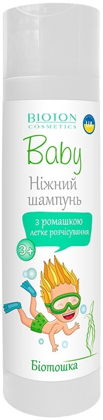 Шампунь Bioton Cosmetics Baby детский Биотошка с ромашкой 3+, 250 мл