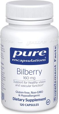 Черники экстракт Pure Encapsulations Bilberry 160 мг, 120 капсул