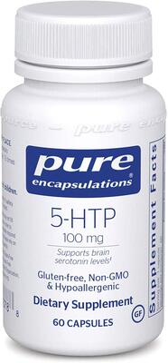 5-HTP Pure Encapsulations 5-HTP (5-гидрокситриптофан) 100 мг, 60 капсул