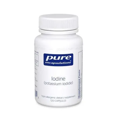 Йод (йодид калію) Pure Encapsulations Iodine (potassium iodide), 120 капсул