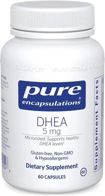 ДГЕА Pure Encapsulations DHEA 5 мг, 60 капсул