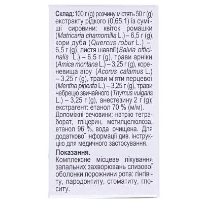 Стоматофіт А розчин д/рот. порож. по 25 мл у флак.