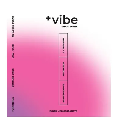 Напій Underwood Soda Plus Vibe Elder х Pomegranate з гранатом, ашвагандою, L-теаніном і магнієм, 0,33 л банка
