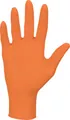 Рукавички оглядові Mercator Nitrylex Orange нітрилові неопудрені, розмір L, нестерильні, помаранчеві, пара
