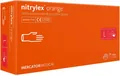 Рукавички оглядові Mercator Nitrylex Orange нітрилові неопудрені, розмір L, нестерильні, помаранчеві, пара