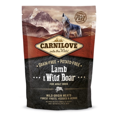 Корм сухой для взрослых собак Carnilove Adult Lamb & Wild Boar с ягненком и диким кабаном, 1,5 кг