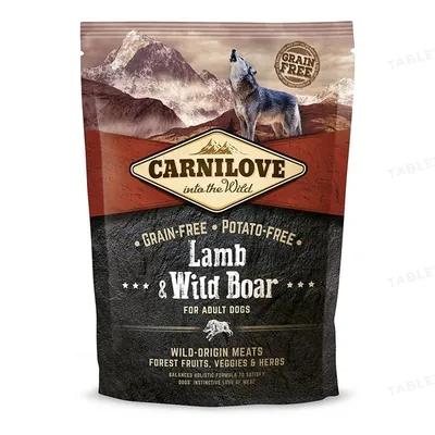 Корм сухий для дорослих собак Carnilove Adult Lamb & Wild Boar з ягнятком та диким кабаном, 1,5 кг